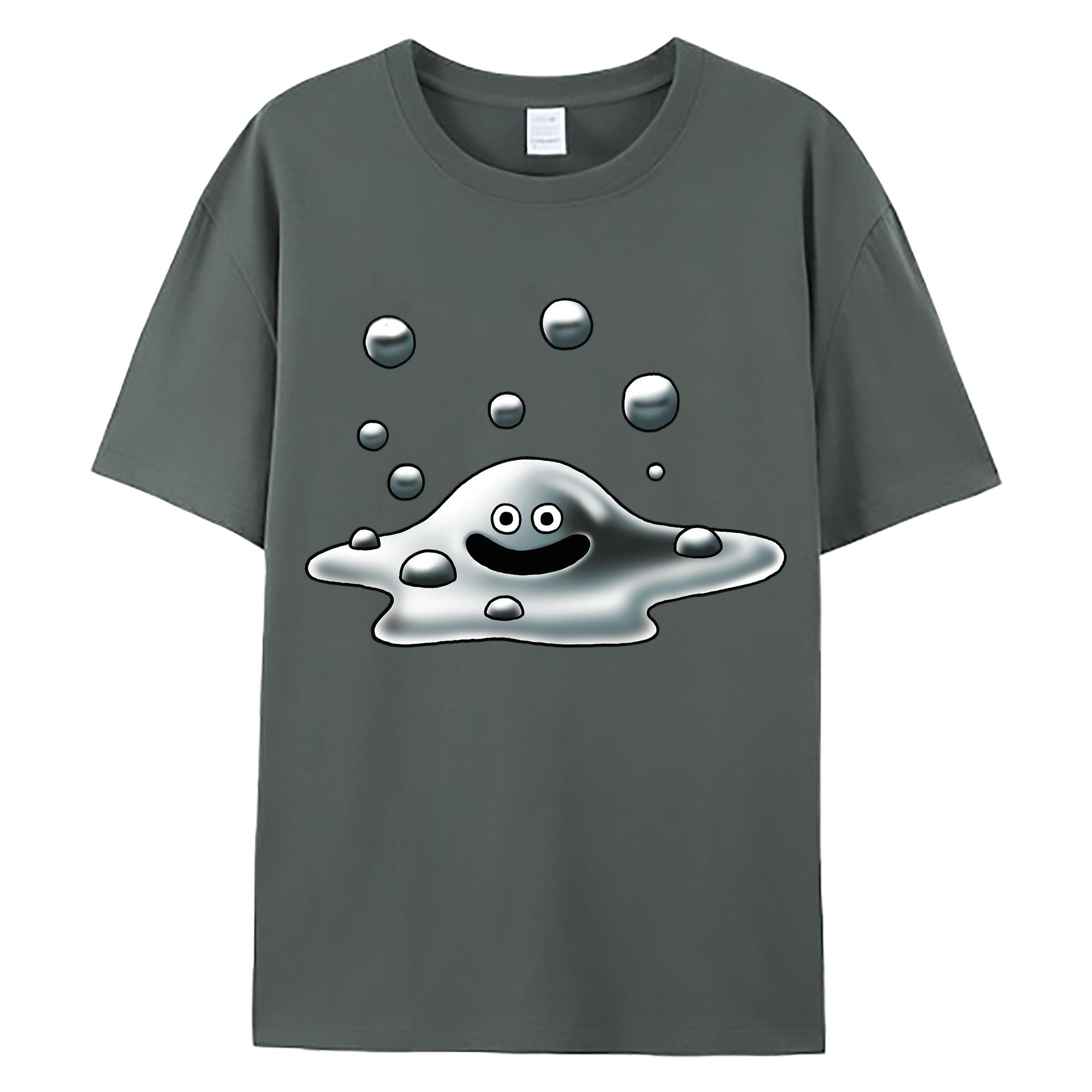 （画像用） ドラゴンクエスト Doragon Kuesuto Dragon Quest 綿100％ メンズ半袖Tシャツ｜肌触りやわらか＆通気性